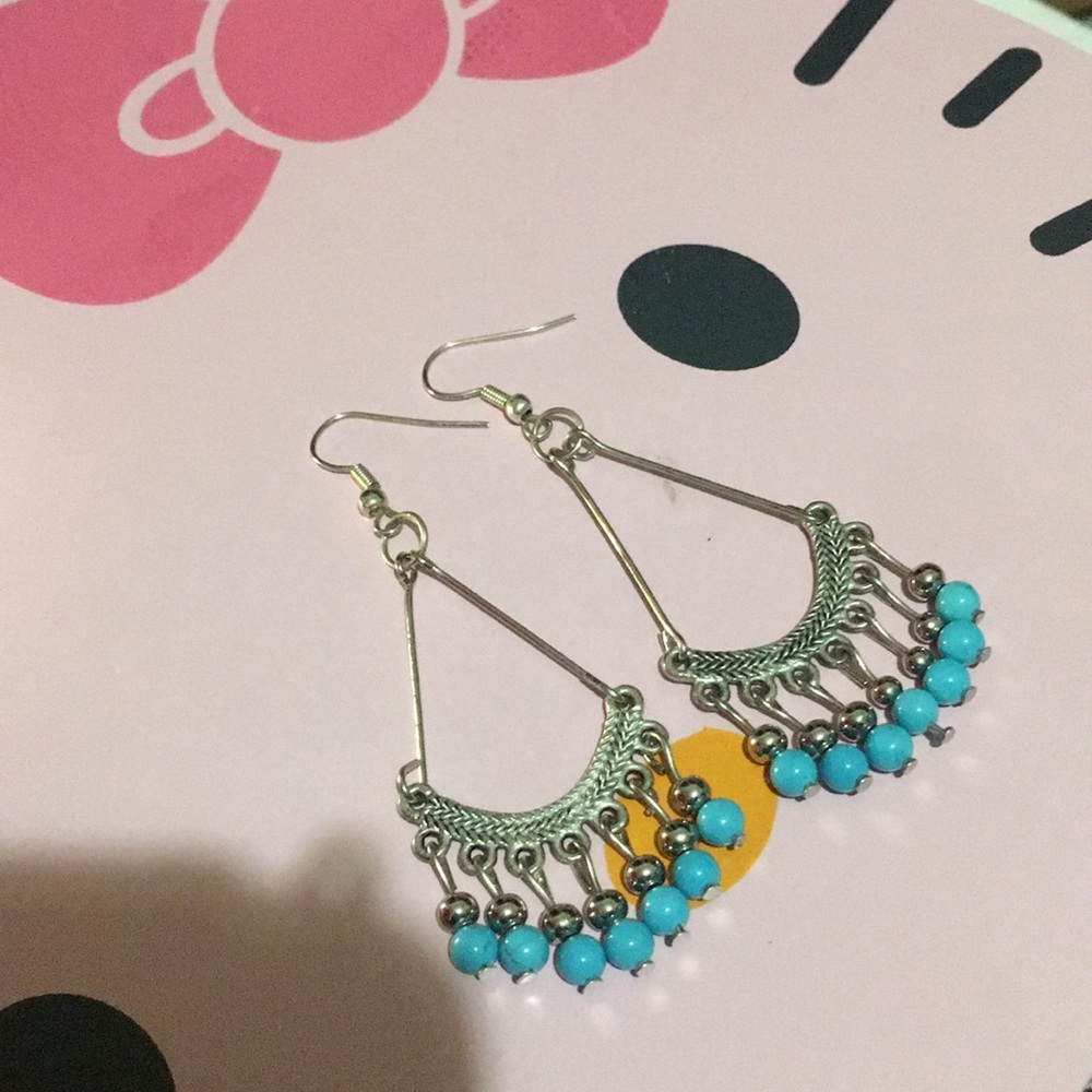 Silver earrings